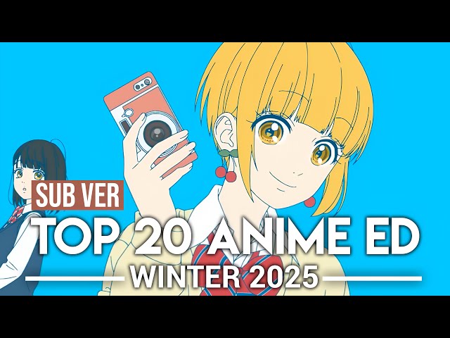 Top 20 Anime Ending - Winter 2025 (Subscribers Version)