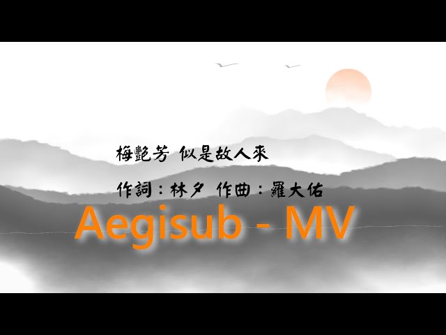 梅艷芳 - Anita mui - 似是故人來 - Aegisub  - MV