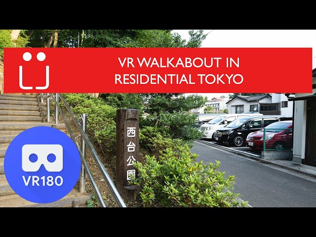 VR 180 (3D): VR Walkabout in Residential Tokyo