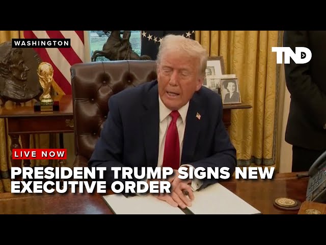 Moments ago, President Donald Trump signed new executive orders from the Oval Office