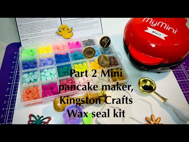 Part 2 Mini pancake maker, Kingston Crafts Wax seal kit @KingstonCraftsonHSN  @diamondpress3705