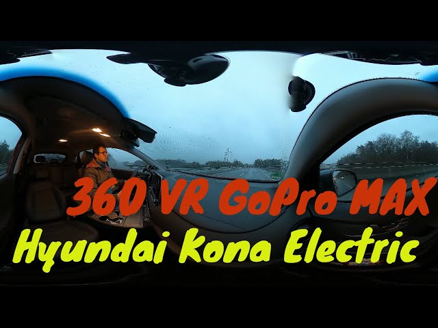 Hyundai Kona Electric 64 KWh 360 VR 4K GoPro MAX - test drive