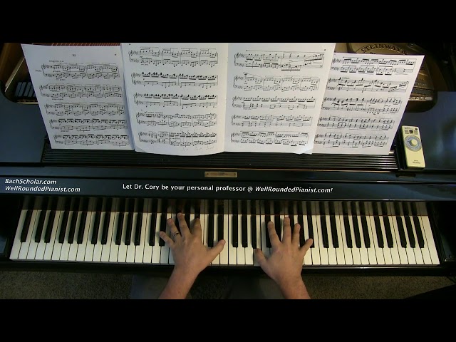 (2/2) Samuel Barber's EXCURSIONS, Op. 20 (3rd movt.) | Demonstration with Metronome at 3/4 Speed