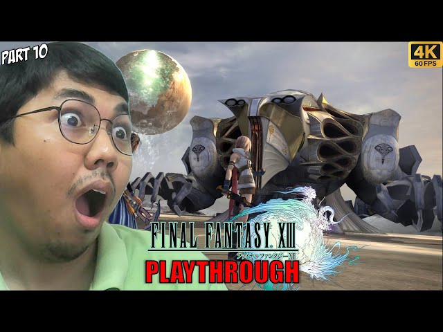 I HAVE TO FIGHT AGAINST THIS BOSS AGAIN? | AJ PLAYS Final Fantasy XIII - Part 10 [Japanese Dub | 4K]