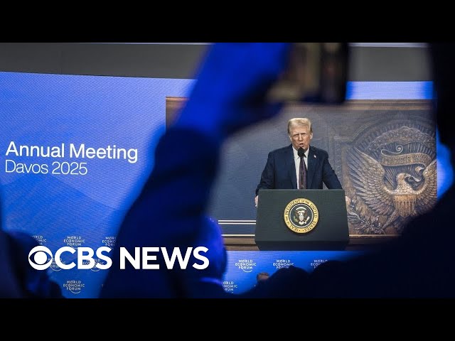 Trump's threat of tariffs reaches global leaders in Davos