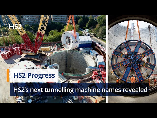 Lift off! HS2’s latest London tunnelling machine assembled 25 metres below ground