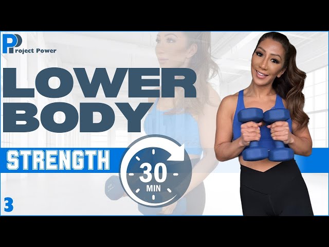 30 Min Lower Body Dumbbell Strength Workout | Tone Legs, Glutes & Core at Home!