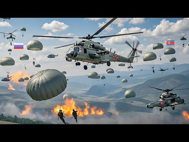 WAR TODAY! Hundreds of Russian and North Korean Paratroopers Massacred by US Military in Ukraine