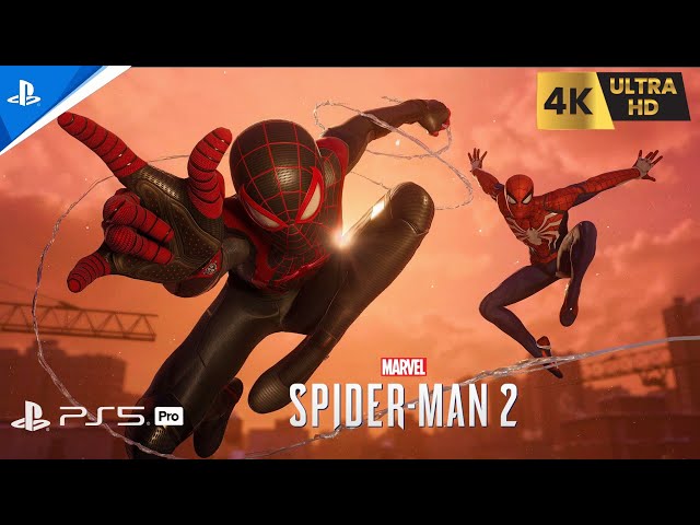 Marvel's Spider-Man 2 PS5 Pro : Miles & Peter vs Kraven - First Encounter! 4K 60FPS