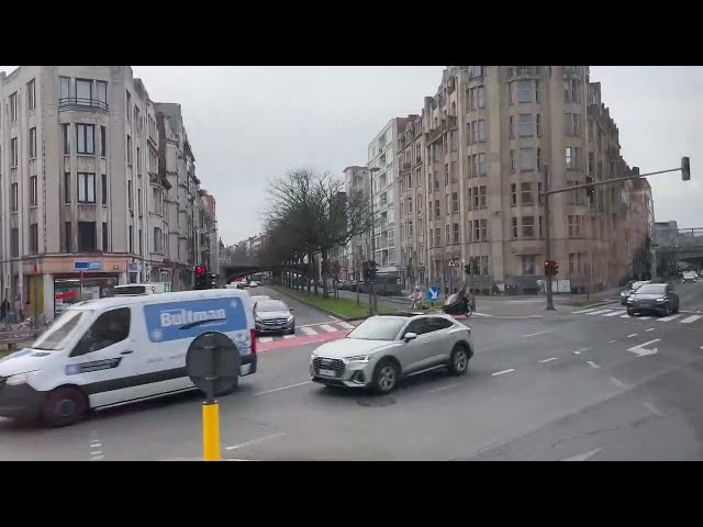 Explore Antwerp City, Belgium in 15 minutes: Car Tour City View 4k