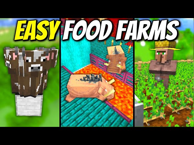 5 Must Have Food Farms in Minecraft!