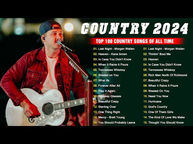 Country Music Playlist 2024  🎸 Morgan Wallen, Luke Combs, Chris Stapleton, Kane Brown, Luke Bryan