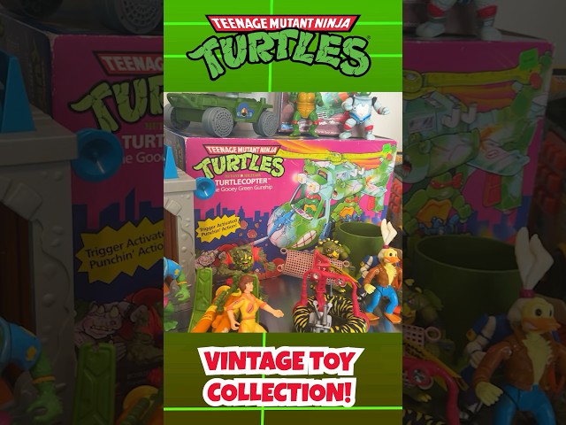 TMNT Toy Collection! 🥷 🐢 #tmnt #vintagetoys #collection #tour #90s #90skids #nostalgia #shorts