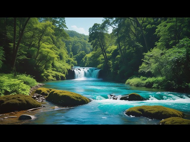 Relaxing River Sounds - Peaceful Forest River - 3 Hours Long - HD 1080p - Nature Video