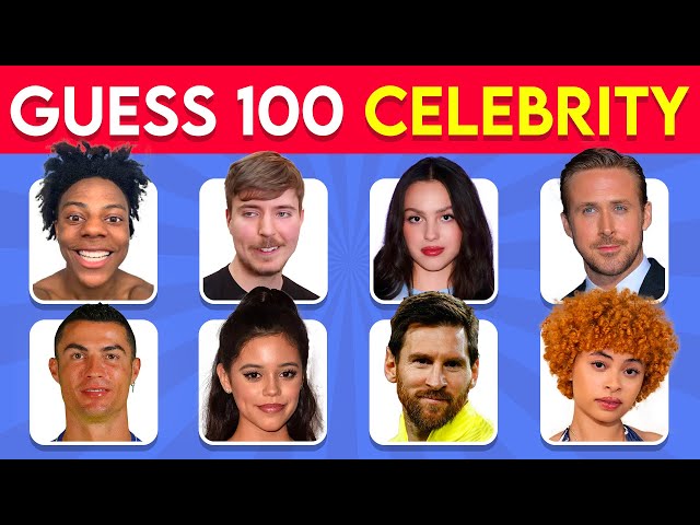 Guess the Celebrity in 3 Seconds | 100 Most Famous People