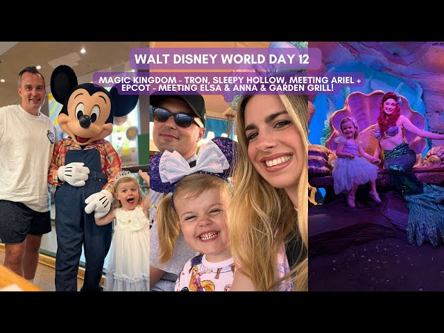 WALT DISNEY WORLD DAY 12- GRAND FLORIDIAN BOAT, TRON, ARIEL, ANNA & ELSA, & FUN GARDEN GRILL DINNER!