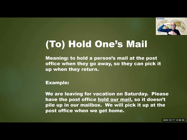 Everyday Situations - Post Office & Package Delivery - Lesson 2