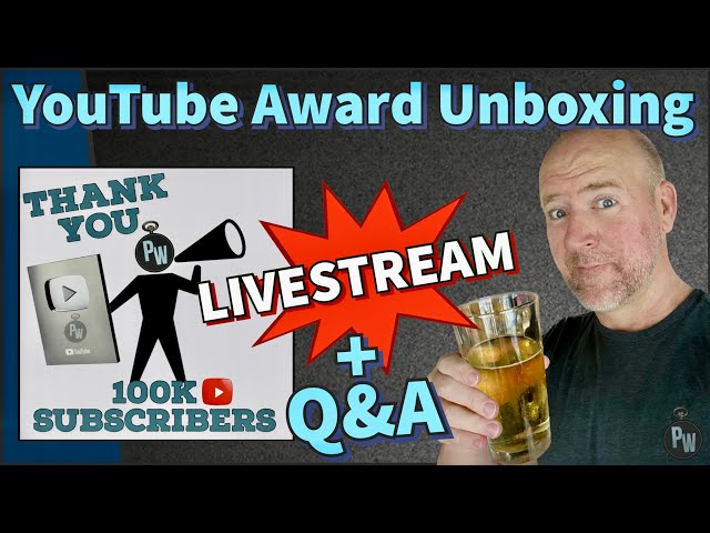 100k Subscribers LIVESTREAM — Silver Award Unboxing — Q&A LIVE