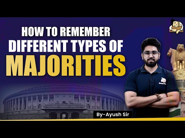 Quick Revision of all Majority Types in Indian Polity || Sleepy Classes IAS