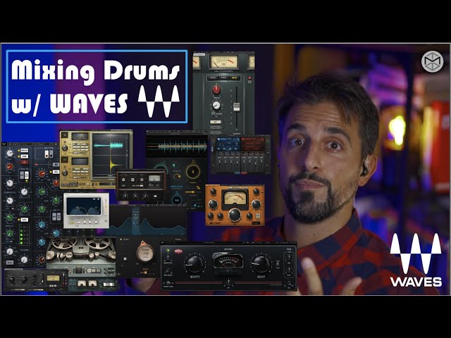 How to MIX DRUMS [START TO FINISH] - with Waves Plugins!!!