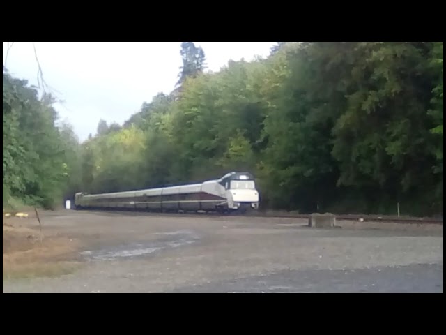 two Amtrak talgo trains on 9 23 2019