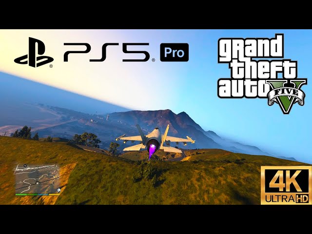 Quick Jet Flight GTA V PS5 Pro 4k Performance RT