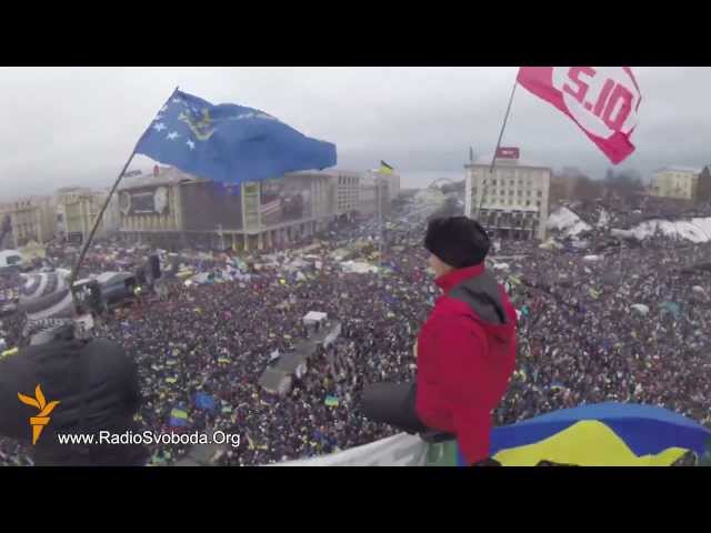 Bird's-Eye View Of 'Euromaidan' Protests In Kyiv