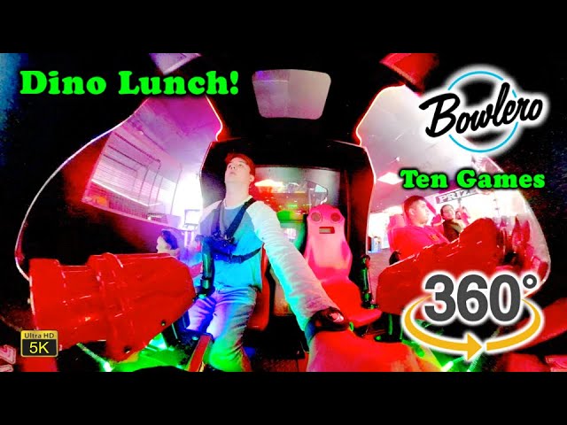 VR 360 Bowlero Ten Arcade Games Complete Playthrough Ultra HD 5K Milpitas 2023-11-22