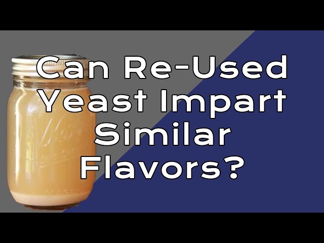 Can Re-Used Yeast Impart Similar Flavors?