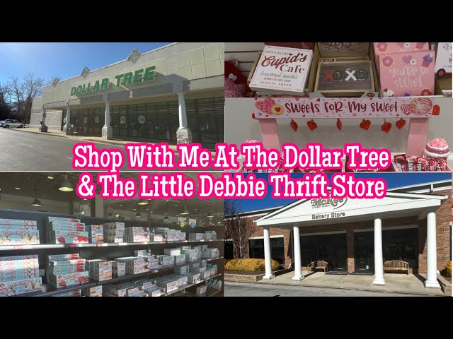 SHOP WITH ME AT THE DOLLAR TREE & LITTLE DEBBIE THRIFT SHOP + A VALENTINE CRAFT