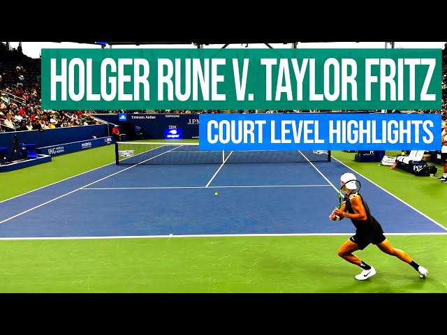 Holger Rune v. Taylor Fritz | Court Level Practice Match | 2023 | 4K