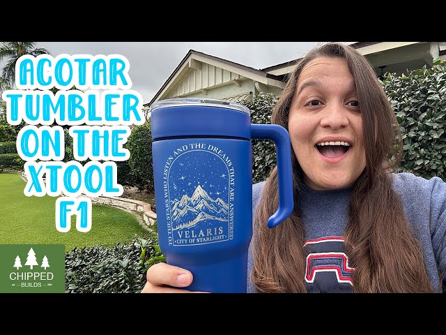 How to Laser Engrave a 30oz Tumbler with xTool F1 – Step by Step Guide!