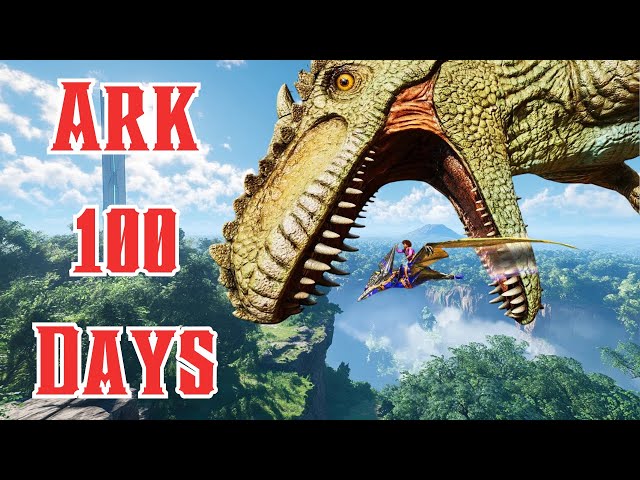 Noob Spent 100 Days In Ark Survival Ascended [The Island]