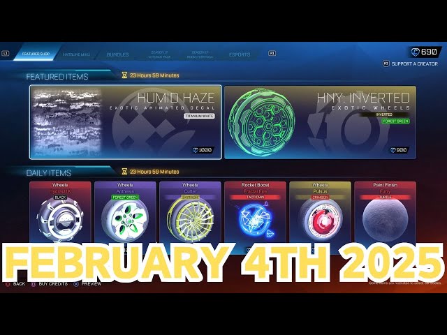 Rocket League ITEM SHOP Daily #126 (4th February 2025)