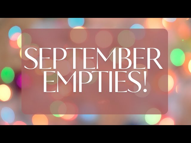 T R A S H // September beauty empties! Some very interesting empties 👀