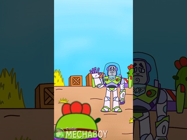 Spike saying goodbye to buzz lightyear #brawlstars #brawlstarsanimation #buzzlightyear