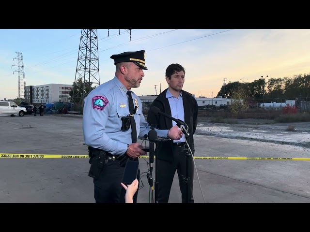 Chief O'Hara and Mayor Frey comment on the 2nd triple shooting at homeless encampments in two days.