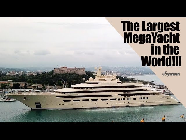 Largest SuperYacht in the World!!!!:  Dilbar MegaYacht