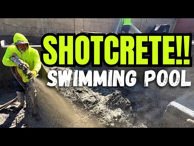 Swimming Pool Build: Concrete (shotcrete)