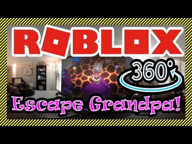 Roblox 360 Let's Play | Escape the Grandpa Obby with the Kids - 360 Degree Video VR Game with Us!