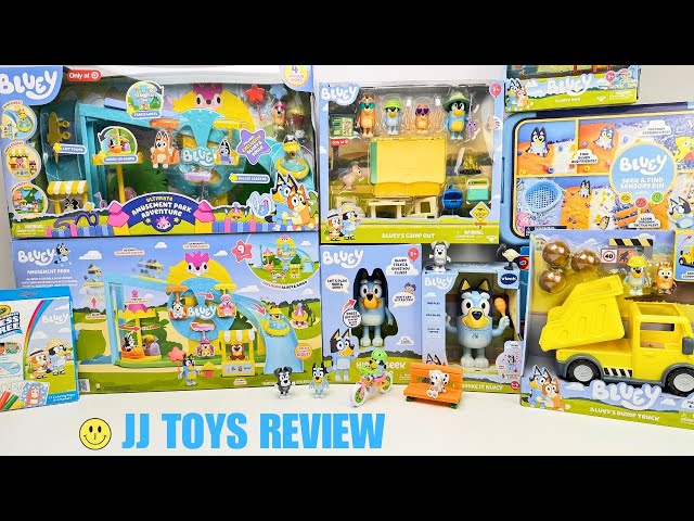 Bluey Toys Collection Unboxing Review ASMR | New Amusement Park Action