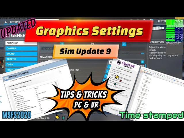 Msfs2020*BEST Graphics Settings For SIM 9 Update* PC&VR Must see! *Time stamped below*