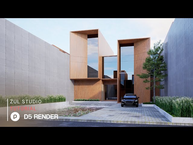 D5 Render realistic architecture exterior tutorial | #01