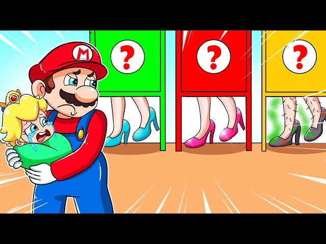 Mario & Baby Choice: Who is Baby Peach's Mother?! - Sad Love Story - The Super Mario Bros Animation