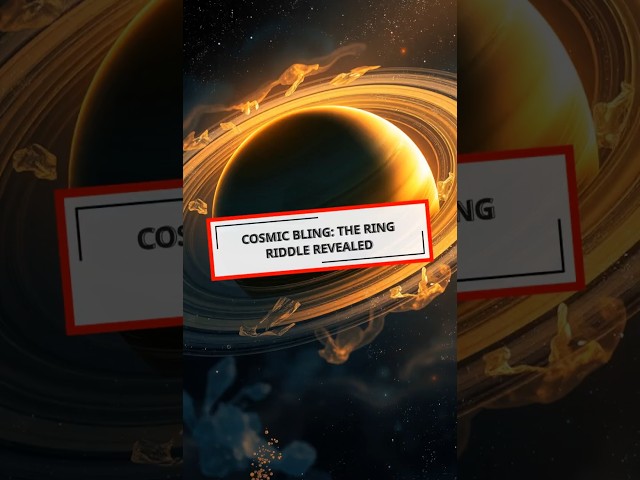 Cosmic Bling: The Ring Riddle Revealed