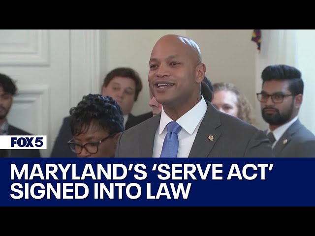 Maryland Governor Wes Moore signs 'Serve Act' into law | FOX 5 DC