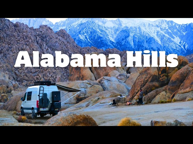 2 Days Camping in Alabama Hills: Van Life on Highway 395