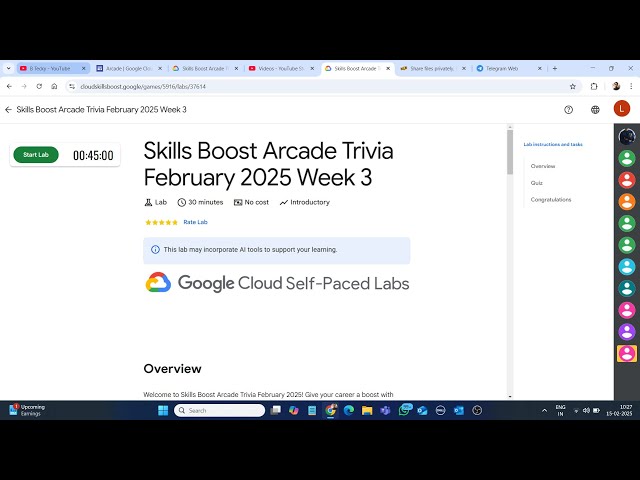 Skills Boost Arcade Trivia February 2025 Week 3 || Lab Solution || Google Cloud Arcade 2025