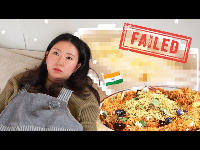 When a Korean-American tries to cook Indian food | Chicken Biryani