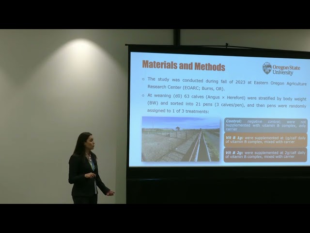 Effects of Vitamin B complex supplementation on beef calves (Erika Ferri)